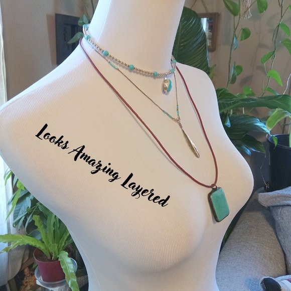 Vintage Sterling Silver Beaded Turquoise Choker - Picture 14 of 16